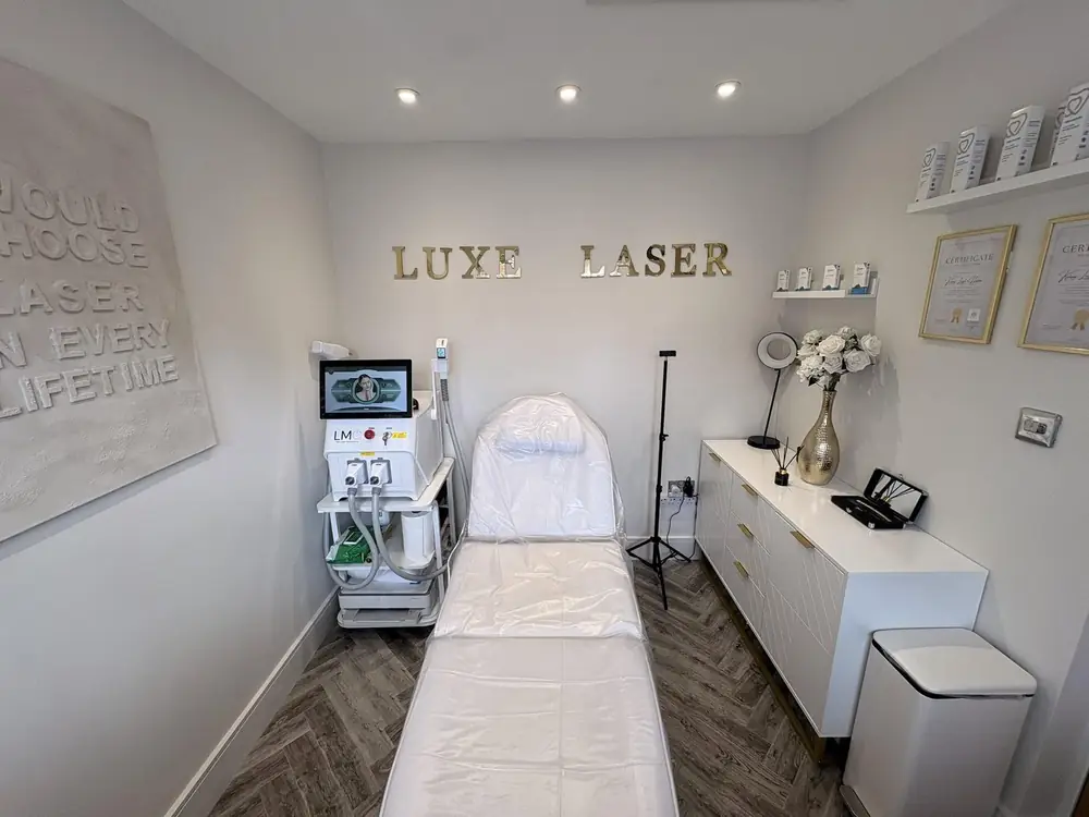 The private treatment room at Luxe Laser Collective, Accrington